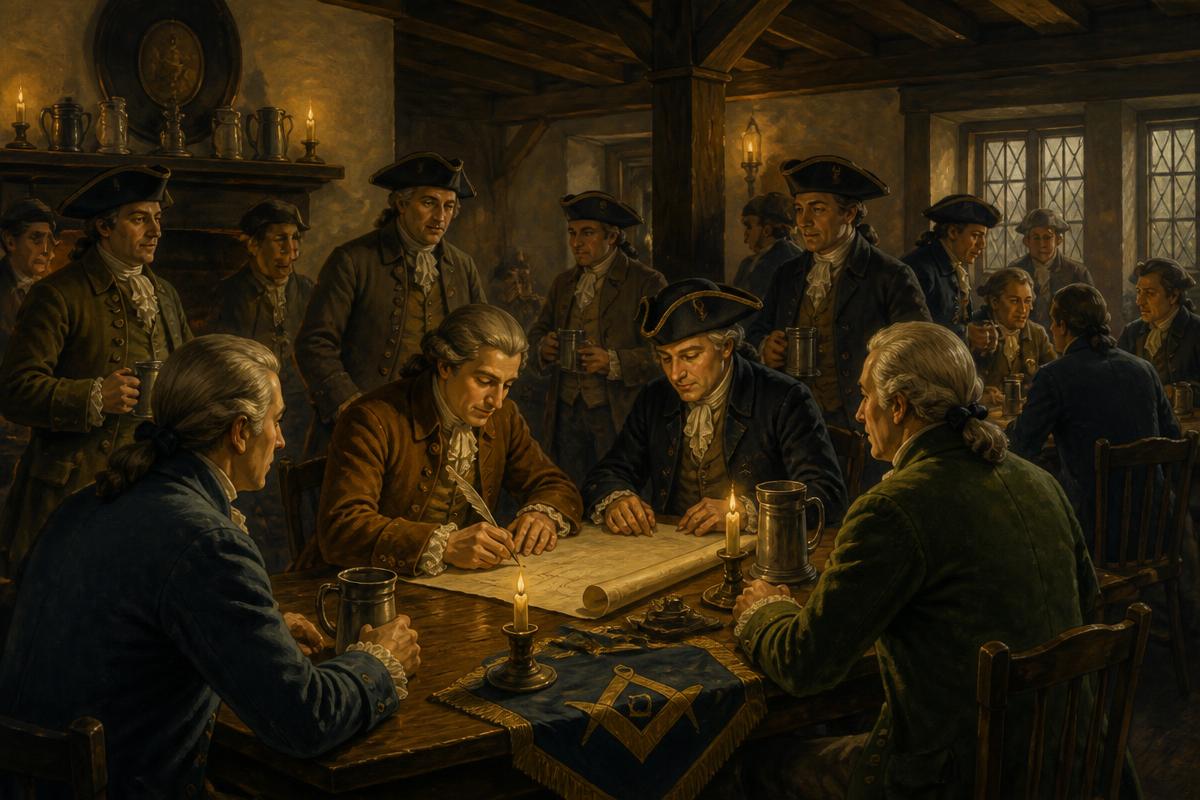 Fundação de uma Grande Loja em taverna inglesa em 1751
