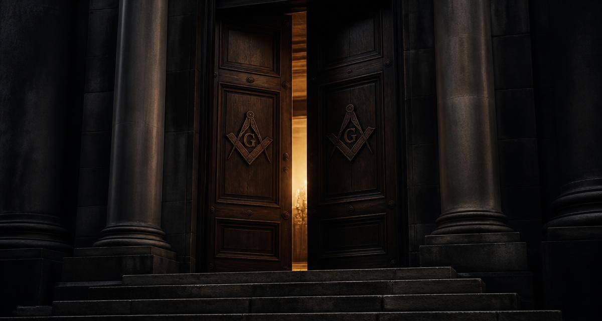 Portas de um templo maçônico